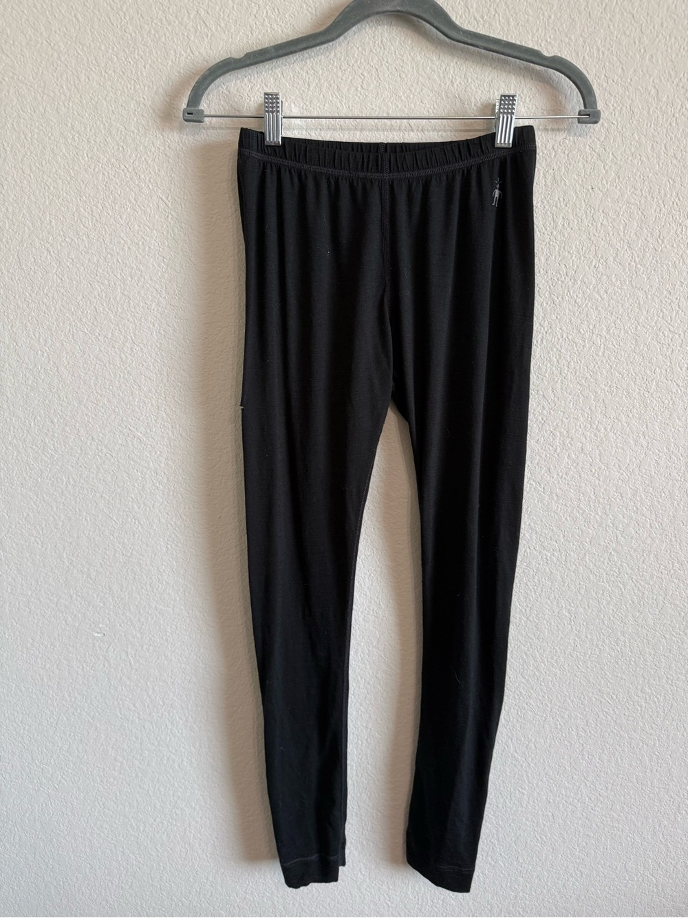 Smartwool Merino Wool Microweight Black Bottoms Leggings Layer Pants size small